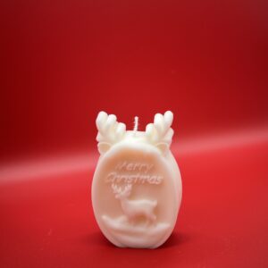 Kerze "Merry Christmas Rentier"
