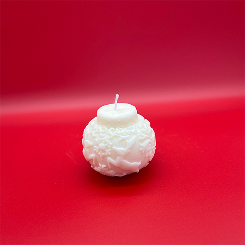 Kerze „Weihnachtskugel“ – Bild 2