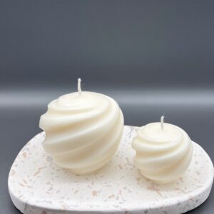 Kerzenset „Spiralkugel“