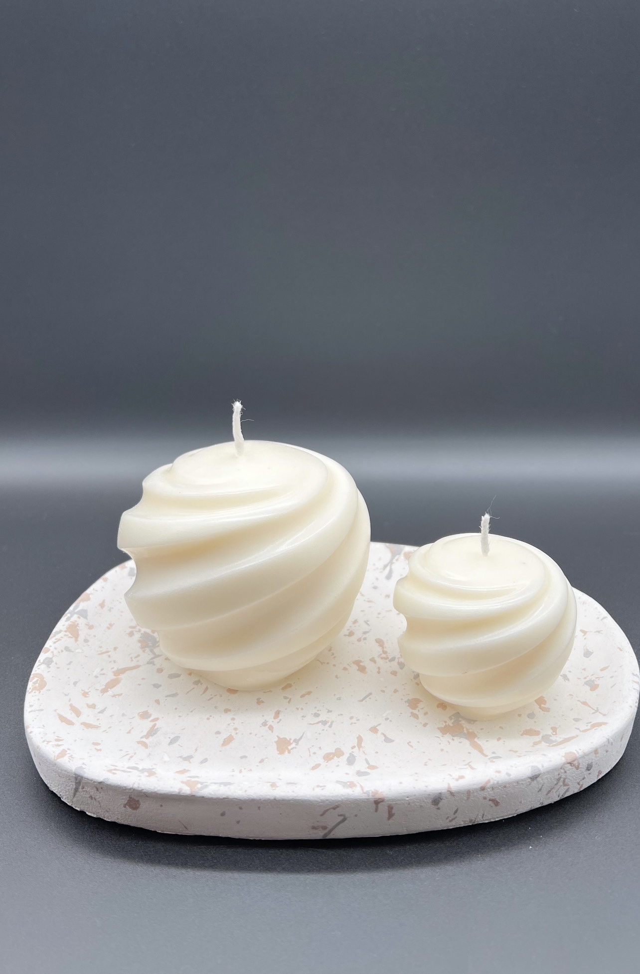 Kerzenset „Spiralkugel“