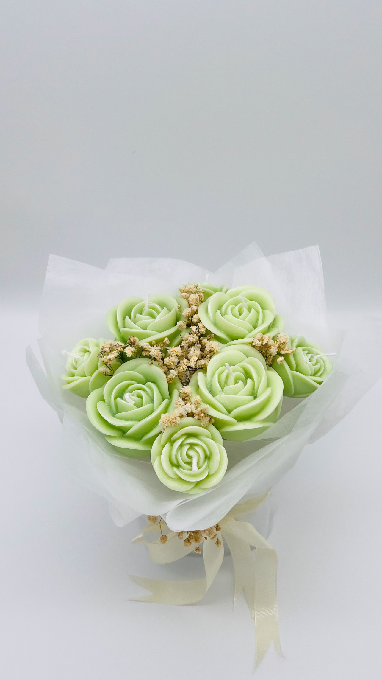 Kerzenstrauß „Rosen“ - grün