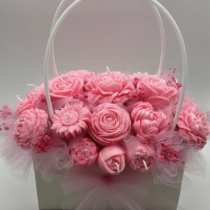 Kerzenstrauß „Rosa"